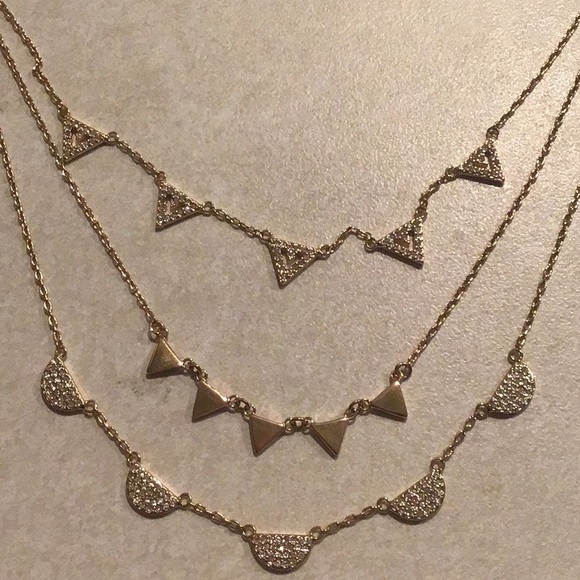 Stella and Dot 💎 three tier necklace - Picture 3 of 9